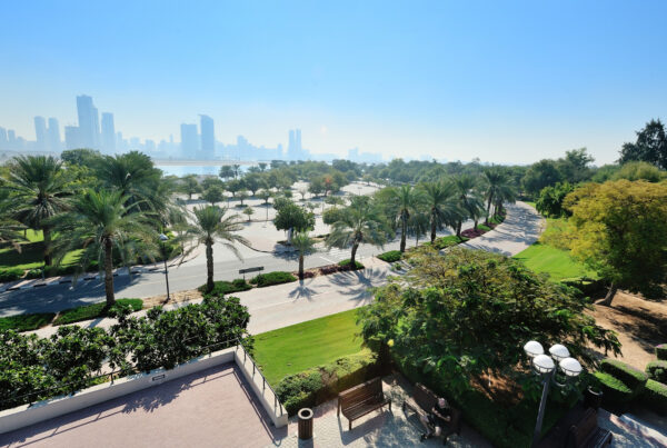 Large-scale outdoor landscape design for a real estate development in Saudi Arabia